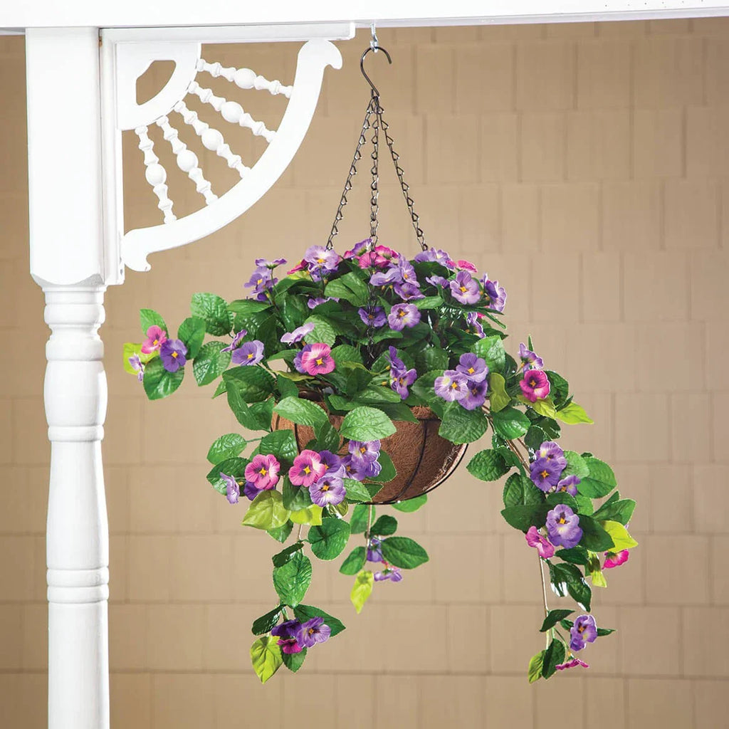 Fully Assembeld Pansy Hanging Basket by OakRidgeTM